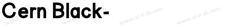 Cern Black字体转换